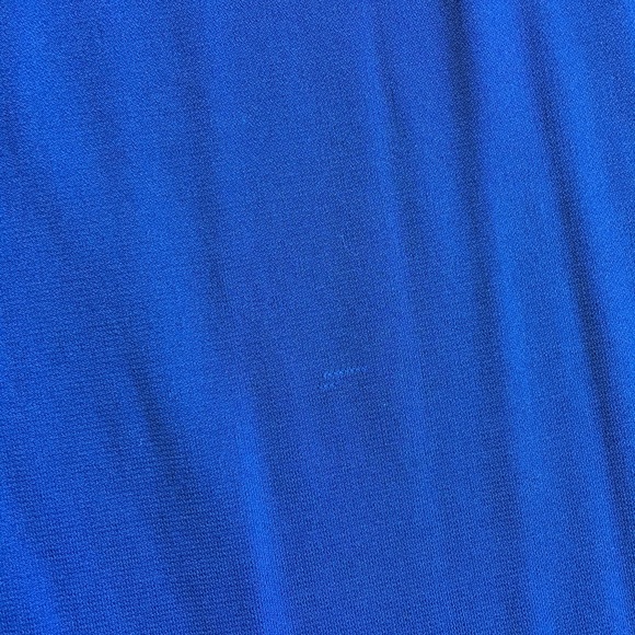 Red Valentino Blue Jersey with Lace Dress - Picture 4 of 6